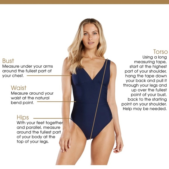 Helen Jon Olivia Navy One Piece Swimsuit Size S - Picture 16 of 16